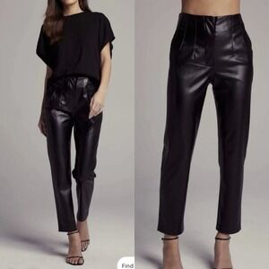 Sundays Black Keaton Pant Faux Leather SIZE S NWT